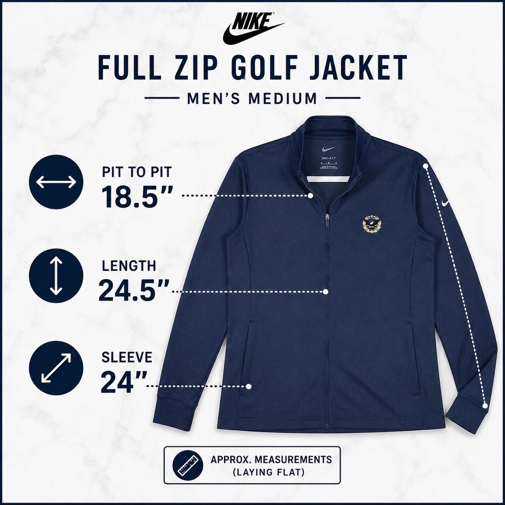 Nike Dri-FIT Victory UV Full Zip Golf Jacket Robert Trent Jones Women’s M - Picture 11 of 11